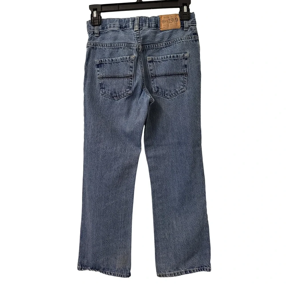 The Children's Place Y2K Boys Bootcut Jeans Size 10 100% Cotton Adjustable Waist